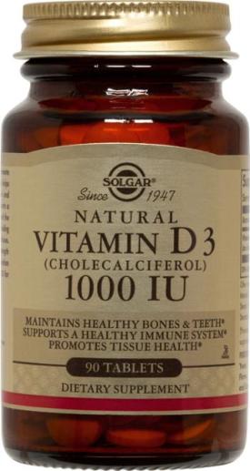 Solgar Vitamin D3 1000 IU (25 µg) 90 Tablets