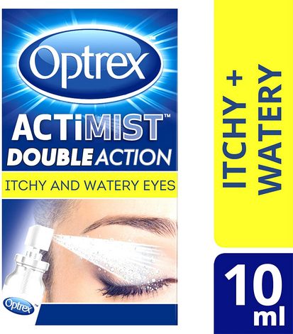 Optrex Actimist Double Action Spray 10ml Itchy &amp; Watery Eyes