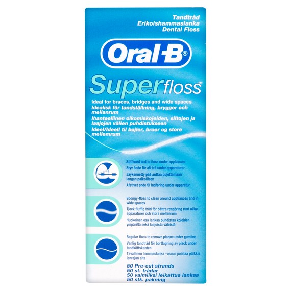 Oral B Super Floss Strands (50)