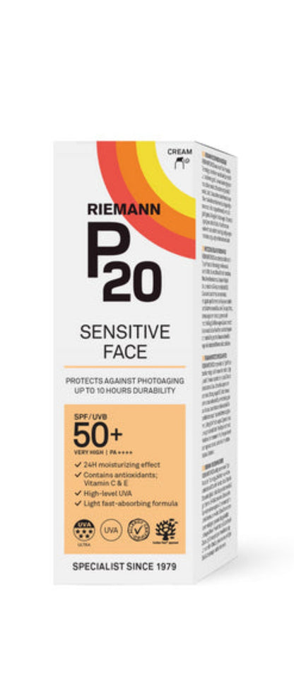 P20 Sensitive Face SPF50+ 50g-box