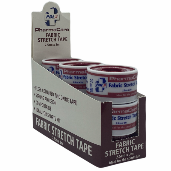 PharmaCare Fabric Stretch Tape 2.5cm x 3m