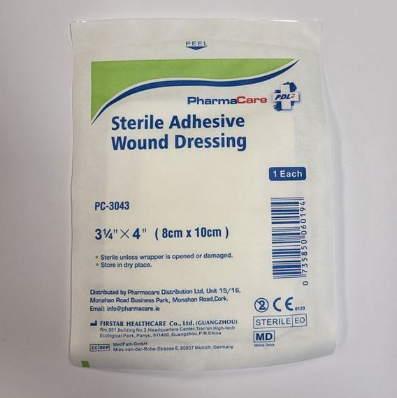 Pharmacare Sterile Adhesive Wound Dressing 8cm x 10cm