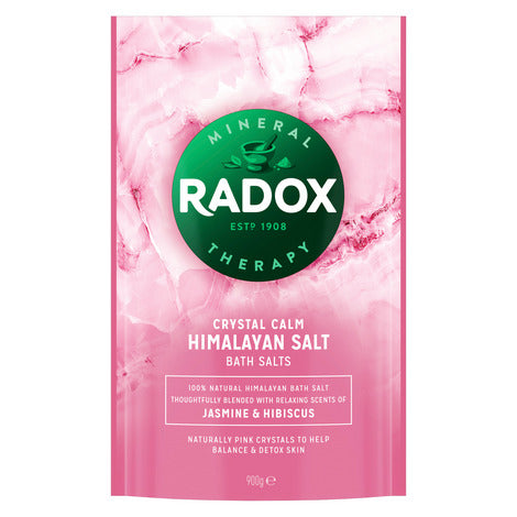 Radox Crystal Calm Himalayan Bath Salts - Jasmine &amp; Hibiscus 900g