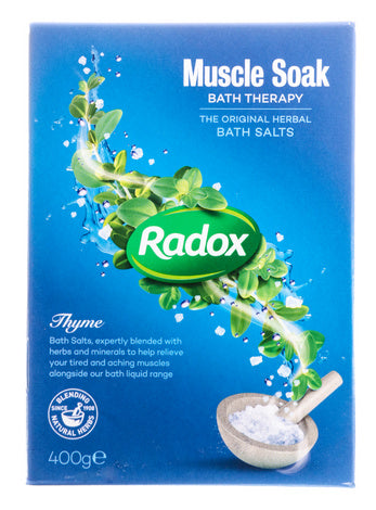 Radox Muscle Soak Bath Therapy The Original Herbal Bath Salts 400g