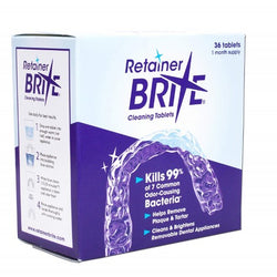 Retainer Brite Cleaning Tablets 36 Pack - Retainer & Denture Cleaner (36TABS) Retainer Brite Cleaning Tablets 36 Pack - Retainer & Denture Cleaner (36TABS)