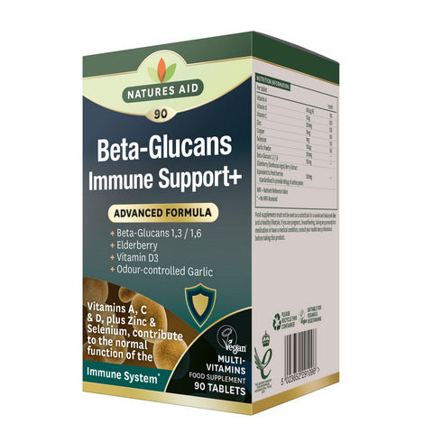 Natures Aid Immune Support + with Beta-Glucans (90)