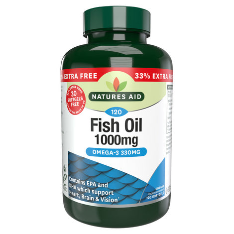 Natures Aid Fish Oil 1000mg (Omega-3)-90 Softgels
