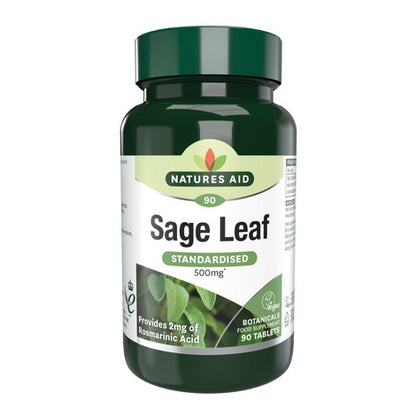 Natures Aid Sage Leaf 50mg 90 Tabs