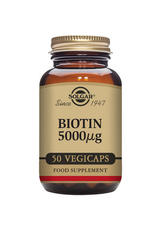 Solgar Biotin 5000 mcg Vegetable Capsules