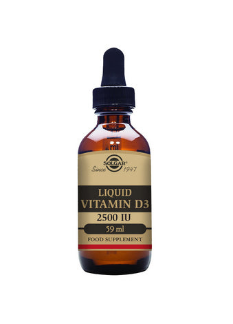 Solgar Liquid Vitamin D3 2500 IU (62.5 µg)  Natural Orange Flavour 59ml