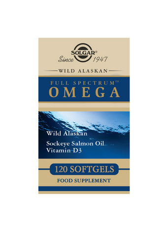 Solgar Wild Alaskan Full Spectrum Omega Softgels 120s