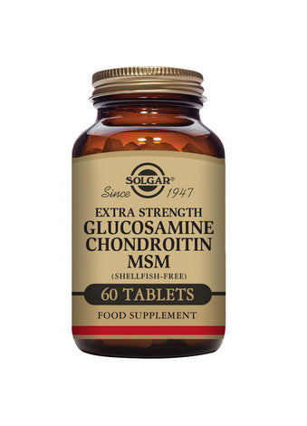 Solgar Extra Strength Glucosamine Chondroitin MSM Tablets 60s