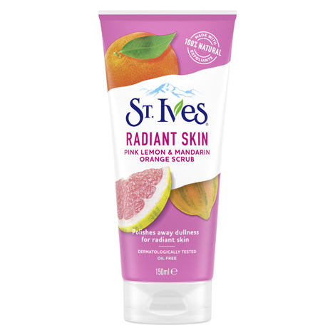 St. Ives Even &amp; Bright Pink Lemon &amp; Orange Scrub 150ml