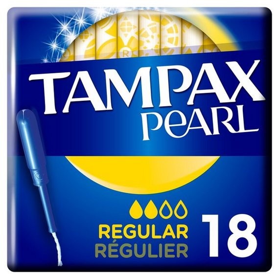 Tampax Pearl Regular Tampons 18 Pack