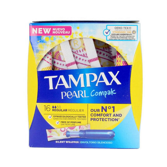 Tampax Compak Regular Applicator Tampons 16 Pack