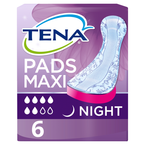 Tena Lady Maxi Night Pads 6 Pack