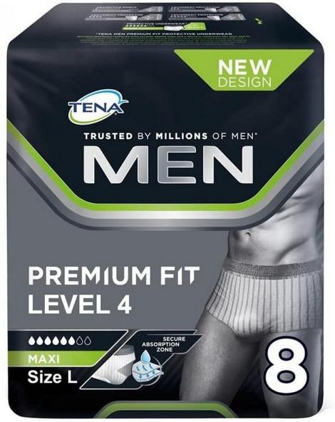 Tena Men Level 4 Pants Premium Fit - Large 8&