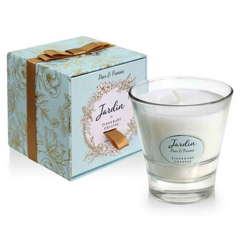 Tipperary Crystal Jardin Collection Candle-Pear &amp; Freesia