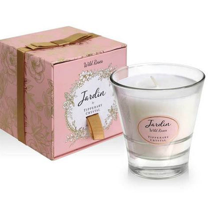 Tipperary Crystal Jardin Collection Candle-Wild Roses