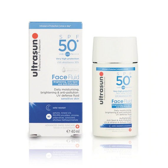 Ultrasun 50+spf Anti Pollution Face Fluid 40ml-with box