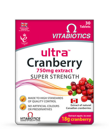 Vitabiotics Ultra Cranberry 750 mg extract Super Strength