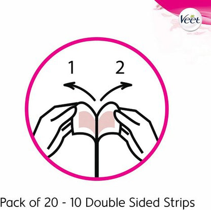 Veet Natural Inspirations Face Precision Wax Strips 20s
