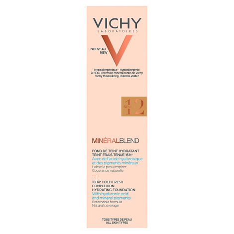 Vichy Mineralblend Foundation 12 Sienna 30Ml box