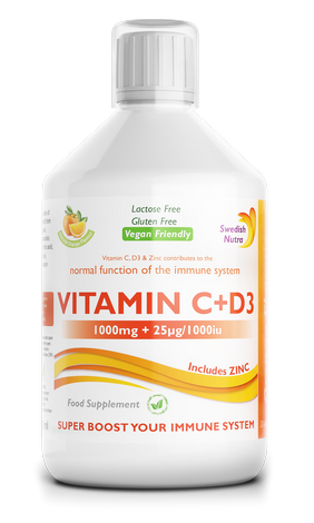 Swedish Nutra Vitamin C &amp; Vitamin D3