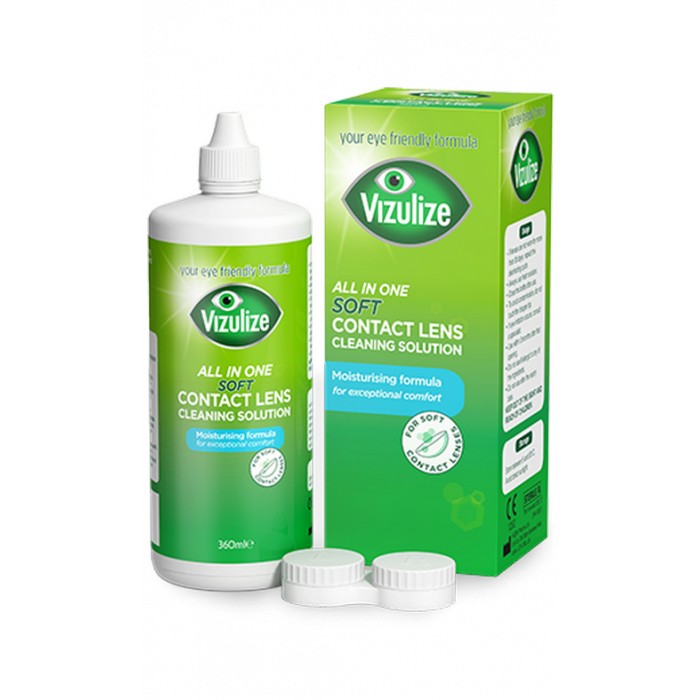 Vizulize All in One Superior Contact Lens Cleaning Solution 360ml| Fast Dispatch*