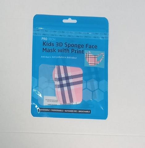 Pro-Tech Kids 3D Sponge Face Mask With Print