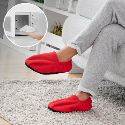 Foot Warmer Slippers - Red