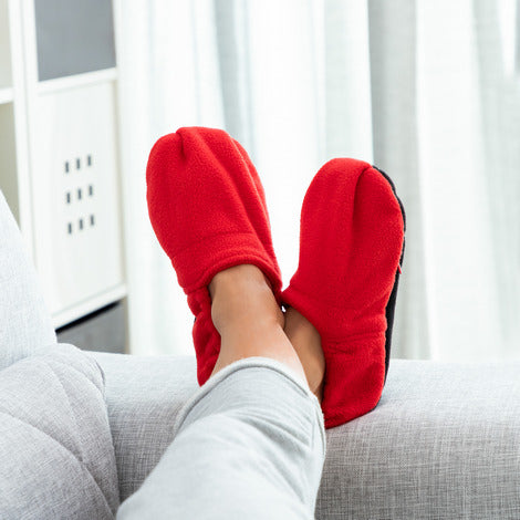 Foot Warmer Slippers - Red